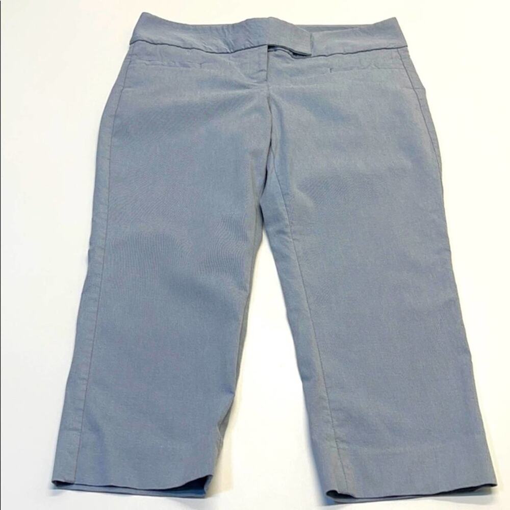 THE LIMITED Womens 8 Gray Exact Stretch Capri Pant